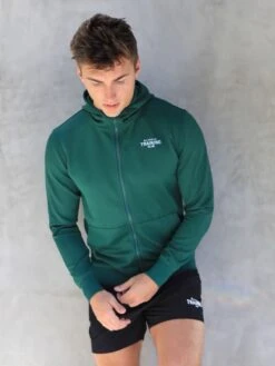 Full Zip Training Hoodie - Dark Green -Cheap Clothing Store 2891Green 02D