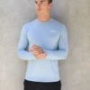 Long Sleeve Training T-Shirt - Light Blue -Cheap Clothing Store 2896Blue 02leadD