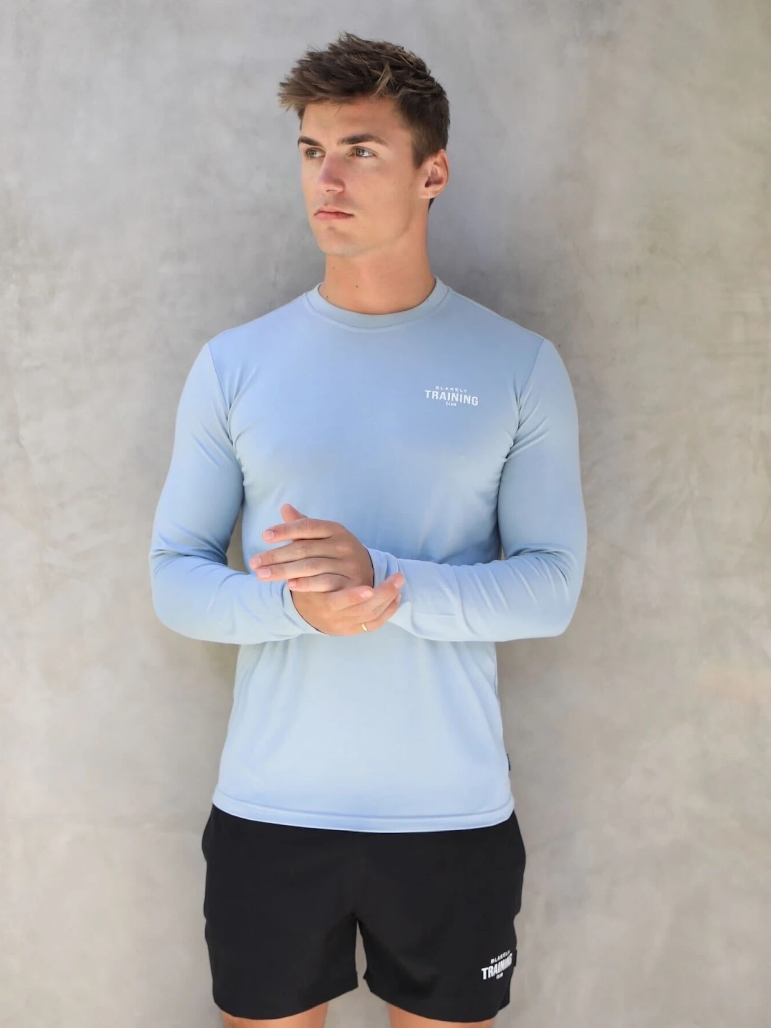 Long Sleeve Training T-Shirt - Light Blue 3 Long Sleeve Training T-Shirt - Light Blue