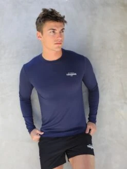 Long Sleeve Training T-Shirt - Navy -Cheap Clothing Store 2896Navy 03D
