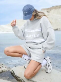 Serena Jogger Shorts - Marl Grey -Cheap Clothing Store 2924Brand 07D