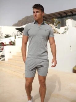 Sorrento Polo Shirt - Marl Grey -Cheap Clothing Store 2930MarlGrey 05D