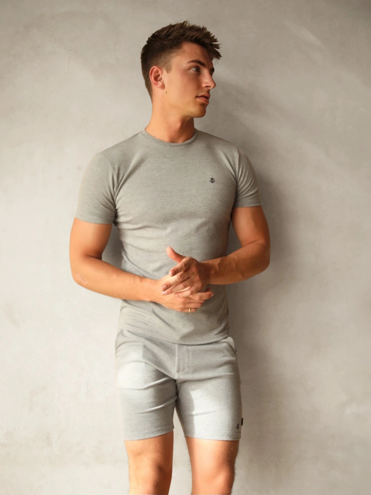 Sorrento T-Shirt - Marl Grey 6 Sorrento T-Shirt - Marl Grey - Image 4