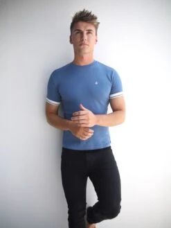 Paolo T-Shirt - Blue -Cheap Clothing Store 2938BLUE 04D