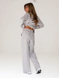 Elena Stripe Shirt - Light Brown -Cheap Clothing Store 2962Khaki 01D