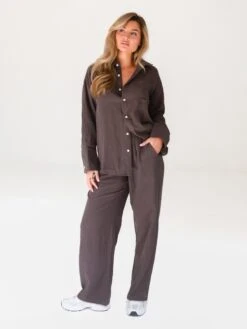Camilla Shirt - Mocha -Cheap Clothing Store 2964Brown 04D
