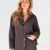 Camilla Shirt - Mocha -Cheap Clothing Store 2964BrownleadD