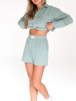 Camilla Shorts - Sage Green -Cheap Clothing Store 2968Sage 07D