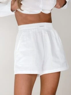 Camilla Shorts - White -Cheap Clothing Store 2968White 01D