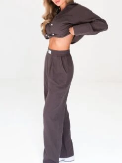 Camilla Trousers - Mocha 11 Camilla Trousers - Mocha -Cheap Clothing Store 2969brown 03D