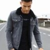 Daytona Denim Jacket - Grey -Cheap Clothing Store 400BGREY