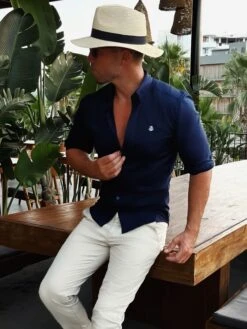 Worcester Fitted Stretch Shirt - Navy 15 Worcester Fitted Stretch Shirt - Navy -Cheap Clothing Store 595AWorcesterHat