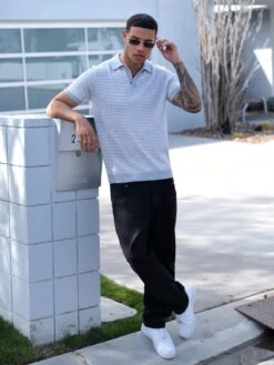 Huntington Polo - Grey 12 Huntington Polo - Grey -Cheap Clothing Store 6004Grey 04D