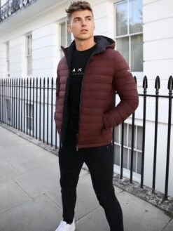 Chiswick Lightweight Coat - Burgundy -Cheap Clothing Store 710Burg Chiswick3D NewWebSize