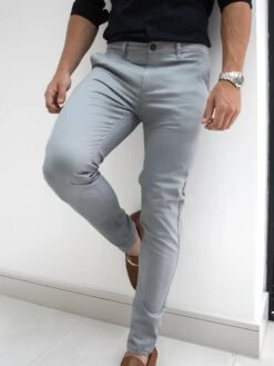 Stretch Chino - Light Grey -Cheap Clothing Store 831LightGrey2