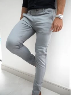Stretch Chino - Light Grey -Cheap Clothing Store 831LightGrey3