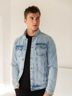 Brooklyn Denim Jacket - Blue -Cheap Clothing Store 832aBlue 02D