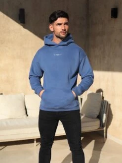Evolved Lite Relaxed Hoodie - Blue -Cheap Clothing Store 8365Blue 04D