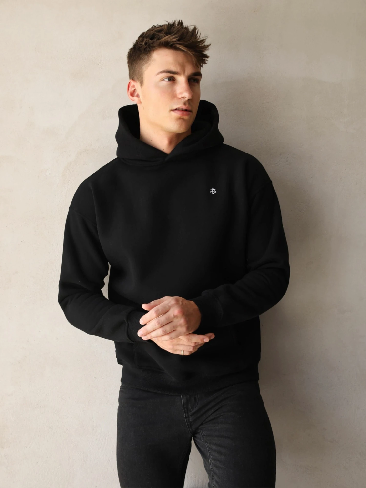 Anchor Relaxed Hoodie - Black 7 Anchor Relaxed Hoodie - Black - Image 5