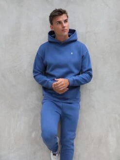 Anchor Relaxed Hoodie - Blue -Cheap Clothing Store 836ABlue03D