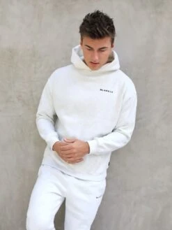 Series Relaxed Hoodie - Marl White -Cheap Clothing Store 836AMMarlwhite 04D