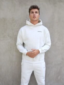 Series Relaxed Hoodie - Marl White -Cheap Clothing Store 836AMMarlwhite 05D