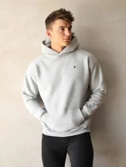 Anchor Relaxed Hoodie - Marl Grey 10 Anchor Relaxed Hoodie - Marl Grey -Cheap Clothing Store 836AMarlWhite06D