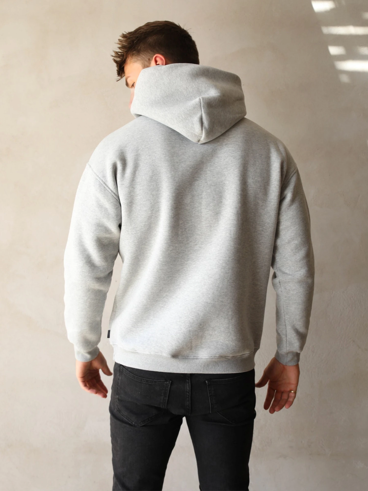 Anchor Relaxed Hoodie - Marl Grey 7 Anchor Relaxed Hoodie - Marl Grey - Image 5