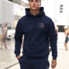 Initial Relaxed Hoodie - Dark Navy