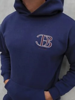 Initial Relaxed Hoodie - Dark Navy -Cheap Clothing Store 836CB2DARKNAVY06D