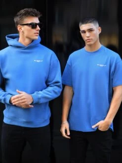 Members Relaxed Hoodie - Mid Blue -Cheap Clothing Store 836M 2619MMidBlue 01D
