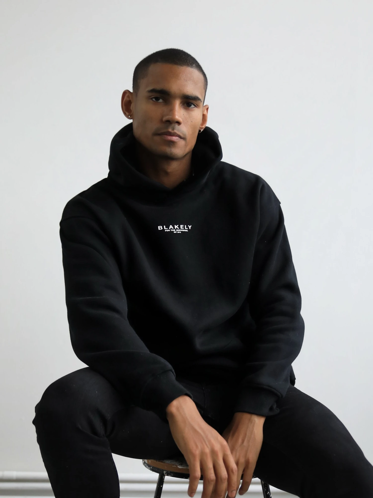 Statement Relaxed Hoodie - Black 4 Statement Relaxed Hoodie - Black - Image 2