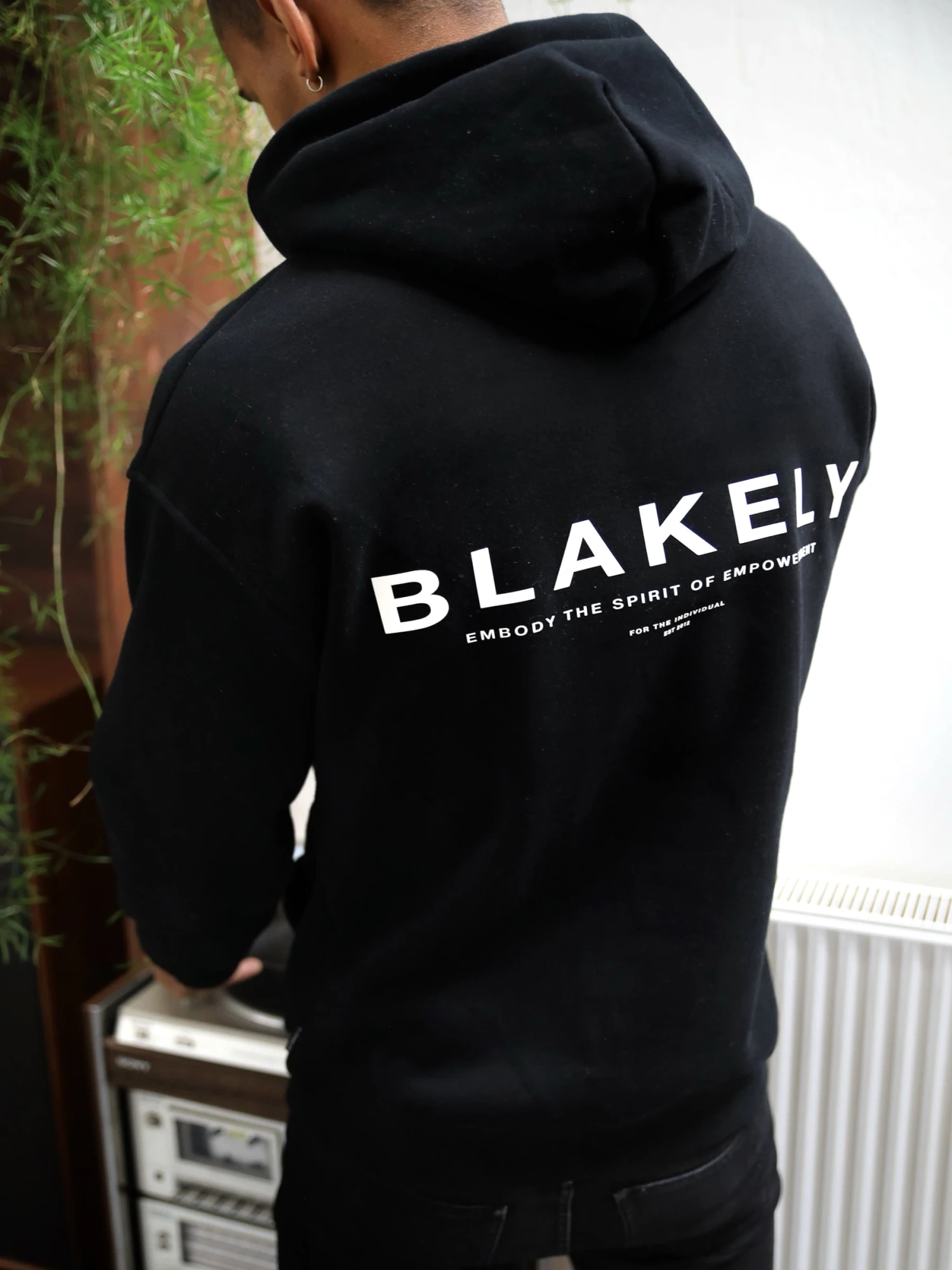 Statement Relaxed Hoodie - Black 7 Statement Relaxed Hoodie - Black - Image 5