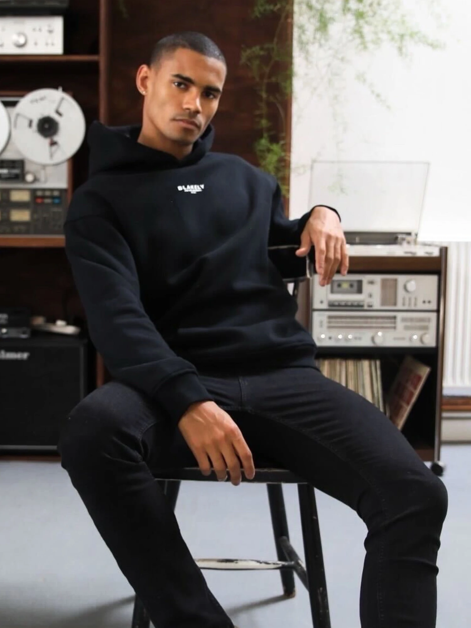 Statement Relaxed Hoodie - Black 8 Statement Relaxed Hoodie - Black - Image 6