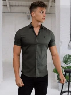 Tamworth Short Sleeve Shirt - Khaki Green