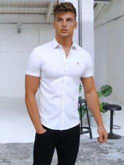 Melbourne Short Sleeve Shirt - White