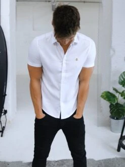 Melbourne Short Sleeve Shirt - White 13 Melbourne Short Sleeve Shirt - White -Cheap Clothing Store 850 GMelbourneWhite3D NewWebSize