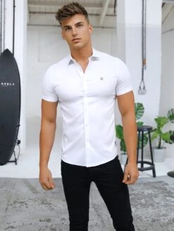 Melbourne Short Sleeve Shirt - White 14 Melbourne Short Sleeve Shirt - White -Cheap Clothing Store 850 GMelbourneWhite4D NewWebSize
