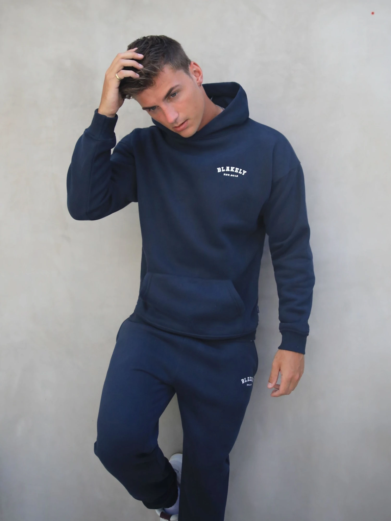 Heritage Relaxed Hoodie - Dark Navy 5 Heritage Relaxed Hoodie - Dark Navy - Image 3
