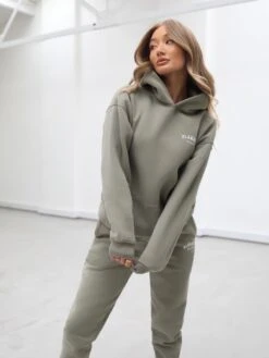 Heritage Oversized Hoodie - Olive -Cheap Clothing Store 867VWOlive 03D