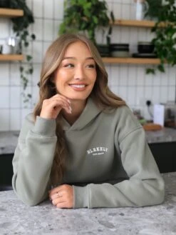 Heritage Oversized Hoodie - Olive -Cheap Clothing Store 867VWOlive 05D