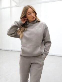 Heritage Oversized Hoodie - Neutral Grey -Cheap Clothing Store 867VWSafariGreen 03D