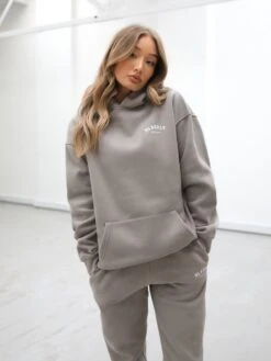 Heritage Oversized Hoodie - Neutral Grey -Cheap Clothing Store 867VWSafariGreen 06D