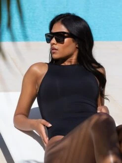 Florence Swimsuit - Black -Cheap Clothing Store B107BLACK 03D