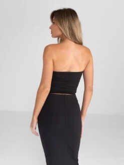 Alessia Bandeau Top - Black -Cheap Clothing Store B118 4BLACK 05D