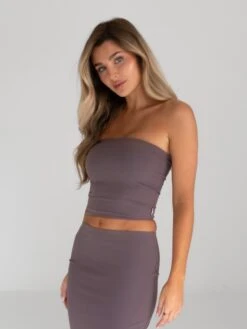 Alessia Bandeau Top - Mocha 12 Alessia Bandeau Top - Mocha -Cheap Clothing Store B118 4Brown 04D