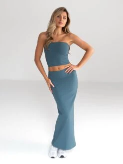 Alessia Bandeau Top - Dark Teal -Cheap Clothing Store B118 4DarkTeal 04D