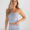 Alessia Bandeau Top - Pale Lilac -Cheap Clothing Store B118 4LilacLeadD