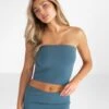 Alessia Bandeau Top - Dark Teal -Cheap Clothing Store B118 4TealLeadD