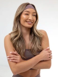 Studio Headband - Mauve Brown -Cheap Clothing Store B11GLightBrown 03D